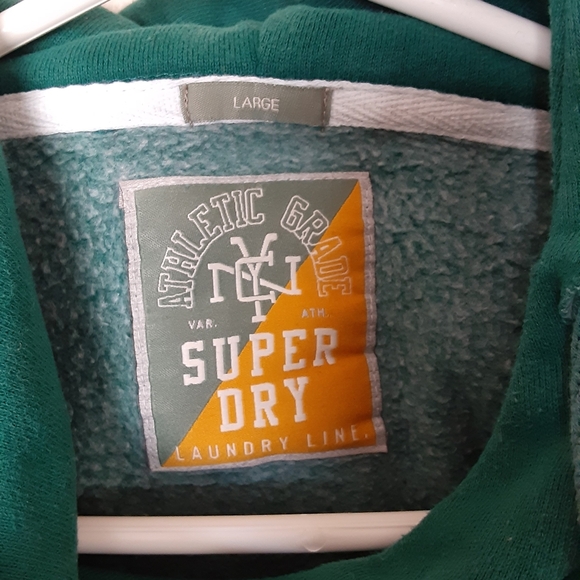 Wmns Superdry Cropped Raw Edge Hem - Picture 6 of 7